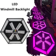 Luce di sfondo a LED a vento con rotazione fluida