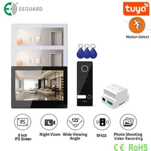 2-Wire IP 8" IPS Ekran Wi-Fi IP66 RFID Interkom Ev Güvenliği