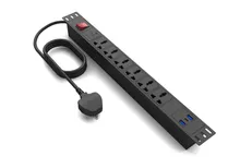 19 Ổ cắm đa năng IEC loại inch Rack PDU với USB