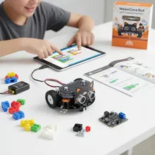 ชุดหุ่นยนต์รถที่ขายดีสำหรับการศึกษา STEM โดยใช้โลหะ วีคอร์ อาร์ดูอิโน่ ไพธอน และสแครช โปรแกรมมิ่ง