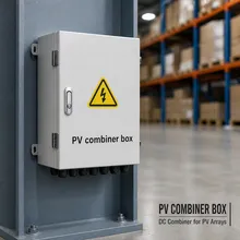 กล่องรวมสายไฟ DC สำหรับ PV 3 สาย 600V ฟิวส์ DC SPD IP65 สำหรับระบบโซลาร์เซลล์ขนาดเล็ก