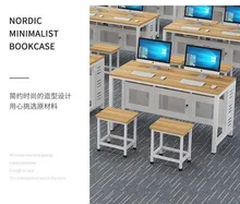 Bilgisayar Laboratuvarı için Çift Kişilik Okul Bilgisayar Masası