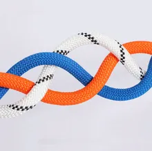 8mm Corda di sicurezza in poliestere intrecciata bianca per soccorso