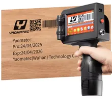 Yaomatec Handheld Tintenstrahldrucker Ablaufdatum Chargencode Logo Druckmaschine