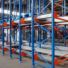 Sistemi di scaffalature automatiche per shuttle radio a pallet ad alta capacità di stoccaggio elettrico