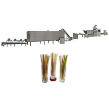 Línea de procesamiento de pajitas de arroz en oferta, máquina para hacer pasta y macarrones