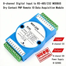 Modulo di acquisizione dati remoto I/O con otto canali di ingresso e otto canali di uscita