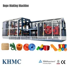 プラスチックHDPEツイストロープ製造機械 3 ストランドロープ製造機