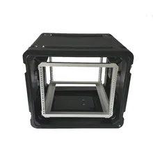19 Estuche de montaje en rack de pulgadas 6u Estuche de vuelo de plástico duro a prueba de golpes 19 Estuche de montaje en rack de pulgadas 6u Estuche de vuelo de plástico duro a prueba de golpes