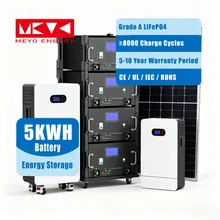 5kwh ระบบจัดเก็บพลังงานที่มีการป้องกันอุณหภูมิ LiFePO4 ระบบจัดเก็บพลังงานแบบติดตั้งบนแร็คที่ใช้พลังงานหมุนเวียน