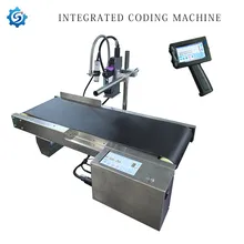 Máquina de codificación totalmente automática para imprimir fechas, logotipos, códigos de barras y códigos QR, impresora de inyección de tinta portátil ODM/OEM