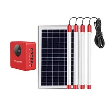 Kit Completo di Pannelli Solari per Casa Off Grid con Inverter 4 Sistema di Alimentazione Solare con Luci LED Kit Completo di Pannelli Solari per Casa Off Grid con Inverter 4 Sistema di Alimentazione Solare con Luci LED