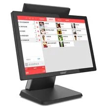17.1 ระบบ POS หน้าจอสัมผัสแบบคู่ขนาดนิ้ว USB VGA LED