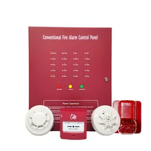4 Système de contrôle d'alarme incendie conventionnelle pour le système de sécurité incendie du bâtiment