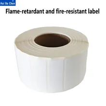 UV-beständige feuerfeste Etikettenrolle, flammhemmende Aufkleber für Solarwechselrichter, Komponenten zur Chargenkennzeichnung