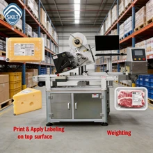E-Commerce Express Paket Automatische Scannung Etikettierung Verpackung Versiegelung Express Paket Effiziente Verpackungsmaschine