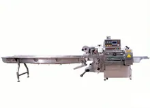Máquina de empaquetado de flujo automática con envoltura invertida para la industria alimentaria Máquina de empaquetado de flujo automática con envoltura invertida para la industria alimentaria