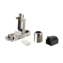 FTP CAT6A Conectores 8P8C Sin Herramientas RJ45 Módulo Modular