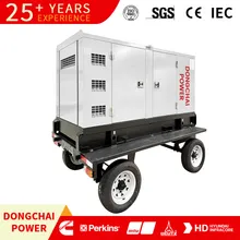 Anhänger-Typ Silent Diesel-Generator-Set zur Vermietung mit Fernbedienungsmodul