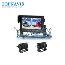 Waterdicht 7 inch AHD metalen DVR-backup-/achteruitrijcamerasysteem