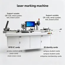 Hochpräzise UV-Markiermaschine mit visuellem Inspektionssystem, multifunktionale Kunststoffkarten-Laserbeschriftung, RFID-Datenkorrelationseinheit
