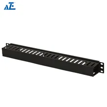 2u Horizontaler Kunststoffkabelmanager - Fingerkanal mit Abdeckung - Offene Rahmenregale und Datenregal