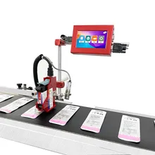 Kompakter Online-Tintenstrahldrucker QR-Code Barcode Datumslogo Codierung