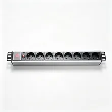 Almanya Priz 8-Way 16A PDU 19-Inch