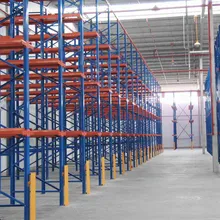 Ventas directas de fábrica estanterías de acceso directo almacén a través de estanterías personalizadas