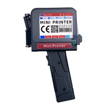 미니 핸드헬드 잉크젯 프린터 휴대용 날짜 코더 12 7mm 인쇄 높이 충전식 잉크젯 마킹 기계
