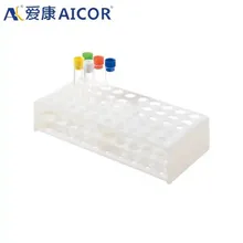 Giá đỡ ống nghiệm nhựa có thể tiệt trùng bằng autoclave, một khay, một mảnh, dành cho phòng thí nghiệm