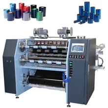 Machine de découpe de ruban de transfert thermique près de l'usine, découpeuse de ruban en cire-résine pour imprimantes de codes-barres
