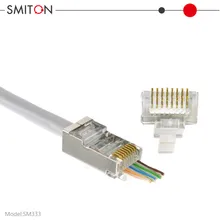 Bảo vệ RJ45 Đi qua RJ45 Cat5 Cat5e Kết nối FTP