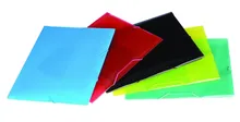 Cartella elastica di diversi colori, cartella trasparente