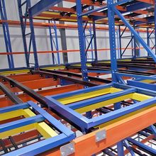 Fabrikpreis Rückschubregalsysteme maßgeschneiderte Tiefregal-Palettenregale