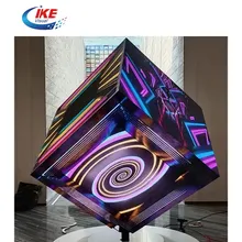 Schermo LED pubblicitario a cubo magico impermeabile per esterni con telecomando P7.62