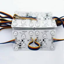 DC24V โมดูล LED สี่เหลี่ยม RGBW พร้อมเลนส์กระจายแสงสำหรับโฆษณาและกล่องไฟเพดาน