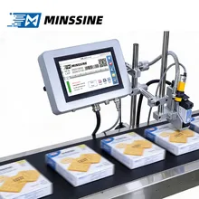 Zh100 7 Mesin Pencetak Inkjet Online Layar Sentuh Setengah Inci Tinggi Cetak Coder Tanggal Waktu Cerdas Inline
