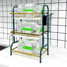 Keukenopslag 3 lagen multifunctionele schalenrek
