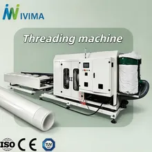Máquina roscadora de tubos de plástico para roscas internas y externas