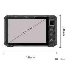 8 İnç Dokunmatik Ekran PC IP68 Su Geçirmez Dayanıklı Android Tablet ile 10000mAh Pil
