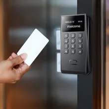 Wiegand RS485 Aanpasbare OSDP Weergave + Toetsenbord Toegangscontrole NFC Slimme Kaartlezer Ondersteuning RFID DESFire Kaart