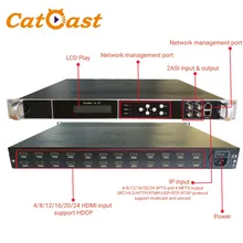 24 in 1 HD H. 264 Encoder met 24 HDMI Ingang IP Srt/Hls/HTTP Rtmp/UDP/Rtp/Rtsp Uitgang