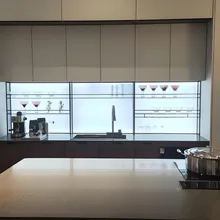 Rete da cucina personalizzata retroilluminata facile da pulire e ignifuga