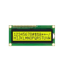 Whtclcd 1602 16X2 Zeichen-LCD-Anzeigemodul Blau-Grün Bildschirm HD44780 Steuerung DOT-Matrix-LCM