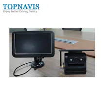 Telecamera posteriore/wireless magnetica a energia solare con monitor da 5 pollici