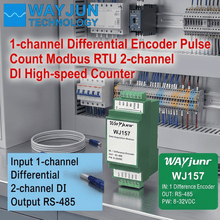การวัดสัญญาณพัลส์ของตัวเข้ารหัส การนับพัลส์หรือการวัดการไหล โมดูล Modbus RTU