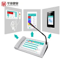 Sistema de Chamada de Enfermeiro com Tela Touch Intercom, Botão Sos, à Prova d'Água