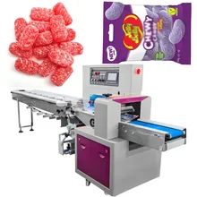 Máquina de empaquetado de caramelos de alta velocidad, máquina de envoltura, máquina de empaquetado tipo almohada, máquina de envoltura