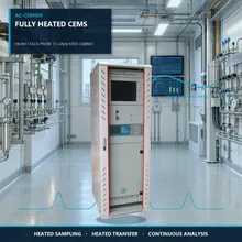 Sistema di monitoraggio dei gas CEMS per il camino di un’acciaieria
